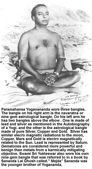 paramahansa yogananda meditating wearing bangles