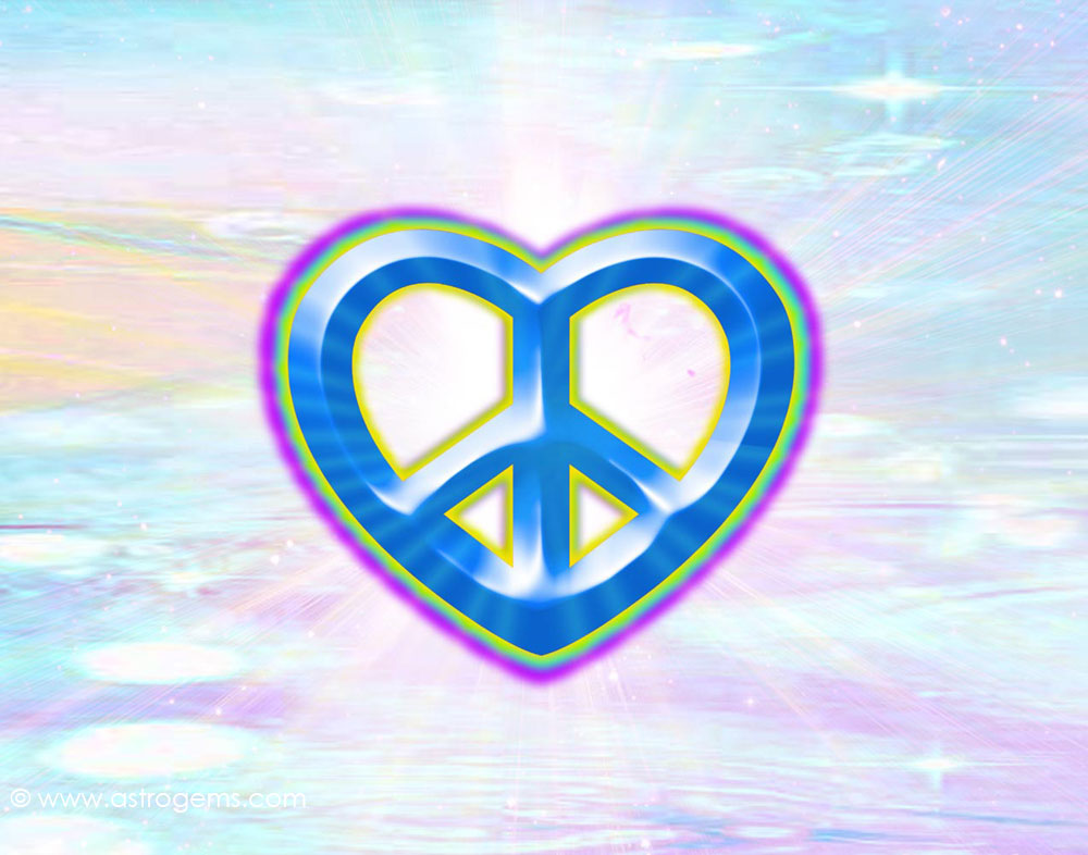 heart peace sign wallpaper